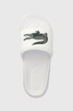 Lacoste papuci Serve Dual Synthetic Logo Strap alb 43CMA0110