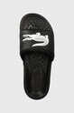 Lacoste klapki Serve Dual Synthetic Logo Strap czarny 43CMA0110
