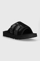 Кожаные шлепанцы UGG Goldencoast Strap Slide 1142730.BLK чёрный SS24
