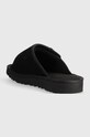 Обувь Кожаные шлепанцы UGG Goldencoast Strap Slide 1142730.BLK чёрный