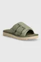 zelená Semišové šľapky UGG Goldencoast Strap Slide Pánsky