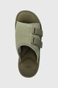 UGG papucs velúrból Goldencoast Strap Slide zöld 1142730.SDC