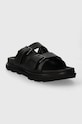 UGG bőr papucs Capitola Buckle Slide 1153102.BLK fekete SS24