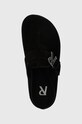 Represent ciabatte slide in camoscio Initial Mule nero MF9003.01