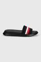 Tommy Hilfiger klapki DUAL DENSITY RWB KNIT POOL SLIDE FM0FM05018 czarny SS24