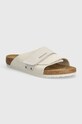 Замшевые шлепанцы Birkenstock Kyoto белый 1024535