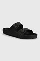 Шкіряні шльопанці Birkenstock Arizona чорний 1026824