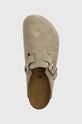 Semišové šľapky Birkenstock Boston béžová 60461