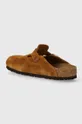 Birkenstock suede sliders Boston Uppers: Suede Inside: Natural leather Outsole: Synthetic material