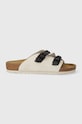Birkenstock klapki zamszowe Zürich 1026773 beżowy SS24
