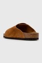Încălțăminte Birkenstock papuci din piele Zürich 1023842 maro