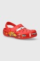 Crocs klapki Lightning Mcqueen Crocband Clog syntetyczny czerwony 205759.610