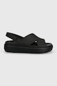 Σανδάλια Crocs Brooklyn Luxe Strap 209407.060 μαύρο SS24
