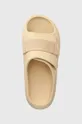 beige Crocs sliders Mellow Luxe Recovery Slide