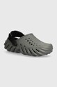 Шлепанцы Crocs Echo Clog платформа серый 207937.0DA