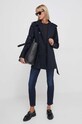 Tommy Hilfiger trencz bawełniany WW0WW40481 granatowy SS24