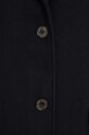 Tommy Jeans płaszcz z domieszką wełny czarny DW0DW17232