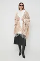 Twinset cappotto in lana beige
