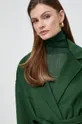 zielony Patrizia Pepe płaszcz wełniany