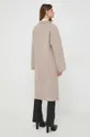 Вовняне пальто Karl Lagerfeld бежевий