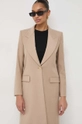 beige Ivy Oak cappotto con aggiunta di lana