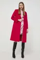 Vlnený kabát MAX&Co. ružová