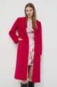 ružová Vlnený kabát MAX&Co.