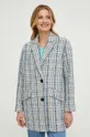blu Sisley cappotto con aggiunta di lana Donna