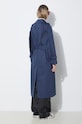 Καμπαρντίνα Kenzo Solid Elongated Kimono Trench FE52MA0729OV.77 σκούρο μπλε SS24