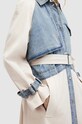 AllSaints trencz bawełniany DAYLY TRENCH beżowy WO508Z