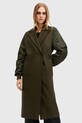 Пальто с шерстью AllSaints PAULAH зелёный W007OZ