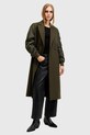 Пальто с шерстью AllSaints PAULAH W007OZ зелёный