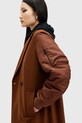 Îmbrăcăminte AllSaints palton de lana PAULAH W007OZ maro
