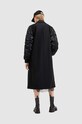 Kabát s vlnou AllSaints PAULAH W007OZ černá