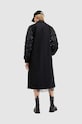 AllSaints palton de lana PAULAH W007OZ negru