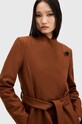 Одежда Шерстяное пальто AllSaints RILEY W009OZ коричневый
