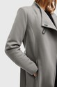 Vlněný kabát AllSaints RILEY šedá W009OZ
