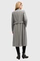 Vlněný kabát AllSaints RILEY W009OZ šedá