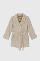 Дитячий плащ United Colors of Benetton з підкладкою бежевий 2ZOFCN04C.G.Seasonal