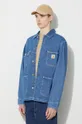 niebieski Carhartt WIP kurtka jeansowa OG Chore Coat