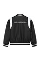 Dječja bomber jakna Karl Lagerfeld Z30040.162.174 crna SS24