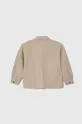 Bavlnená košeľová bunda Emporio Armani béžová