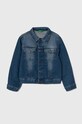 United Colors of Benetton geacă din denim pentru copii necaptusit albastru 29BPGN014.P.Reproposed