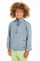 Detská rifľová bunda Calvin Klein Jeans bez kapucne modrá IB0IB02010.PPYH