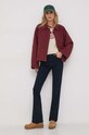 Tommy Hilfiger rövid kabát WW0WW40468 burgundia SS24