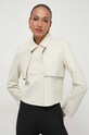 BOSS geacă de piele verde 50505499