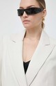 BOSS sacou de piele gri 50516949