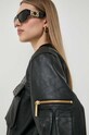 Elisabetta Franchi kurtka bomber skórzana czarny GD35Z41E2