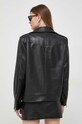 Îmbrăcăminte Elisabetta Franchi geaca ramones de piele GD37Z41E2 negru