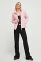 Guess rövid kabát SOLID rózsaszín